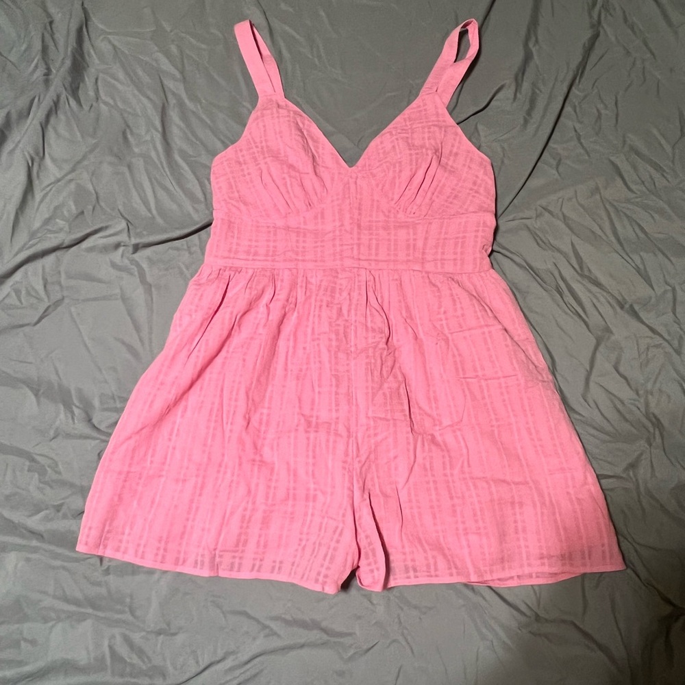 Women’s Pink Sleeveless Romper
